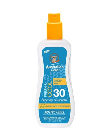 Australian Gold Fresh & Cool Spray Gel Sunscreen SPF30 237ml